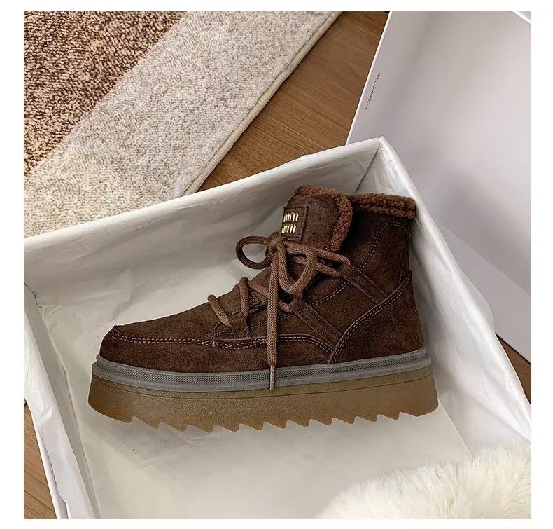 , женская зимняя,женские зимние ботинки из коровьей замши на платформе,женские зимние ботинки,модная зимняя  женская