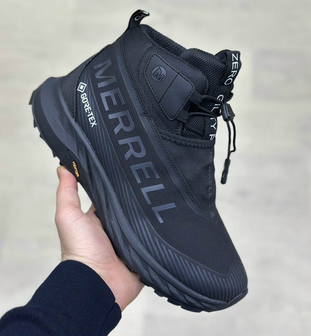 мужские зимние ботинки merrell gore-tex с мехом,ботинки merrell,кроссовки зимние высокие merrell мех,мужская ,кроссовки мужские merrell