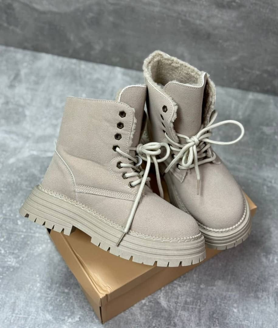 ботинки,женские зимние ботинки,,ботинки женские,зимние ботинки берцы yourbox цвет бежевый