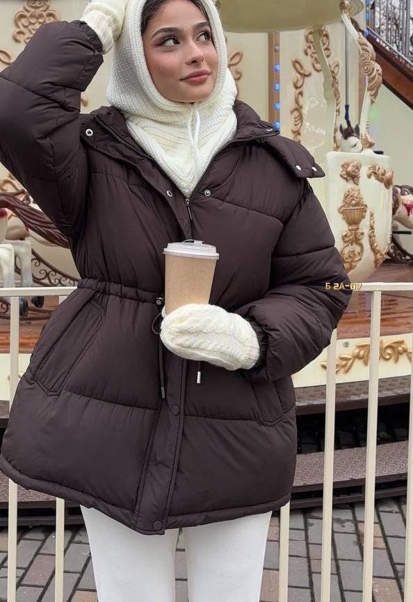 пуховики,куртка женская зимняя,пуховик женский,повседневный однотонный женский пуховик с завязками на талии,куртка пуховик