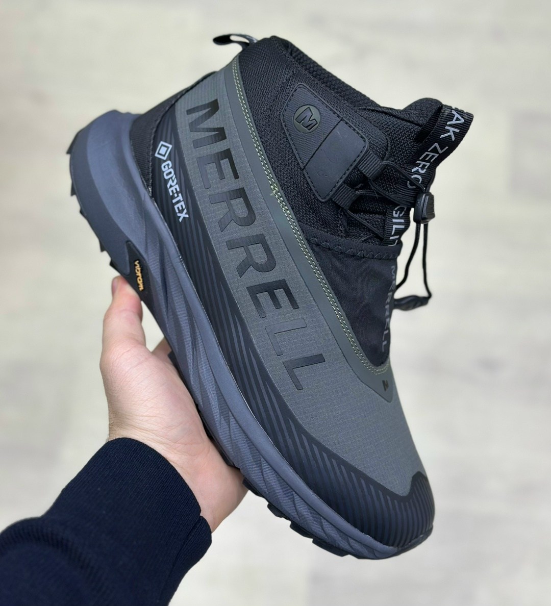 мужские зимние ботинки merrell gore-tex с мехом,ботинки merrell,кроссовки зимние высокие merrell мех,мужская ,кроссовки мужские merrell