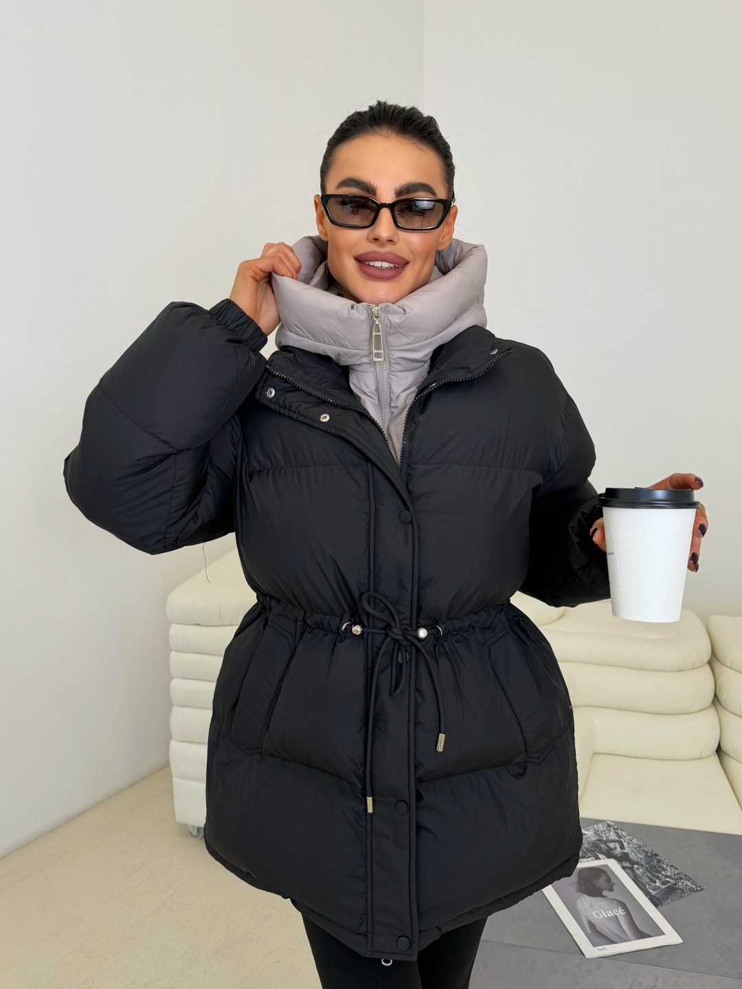 куртка пуховик,куртка на синтепоне,куртка с поясом,женская зимняя куртка,пуховик с поясом