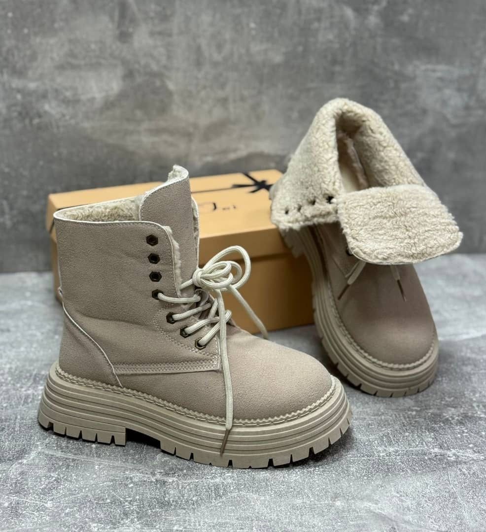 ботинки,женские зимние ботинки,,ботинки женские,зимние ботинки берцы yourbox цвет бежевый