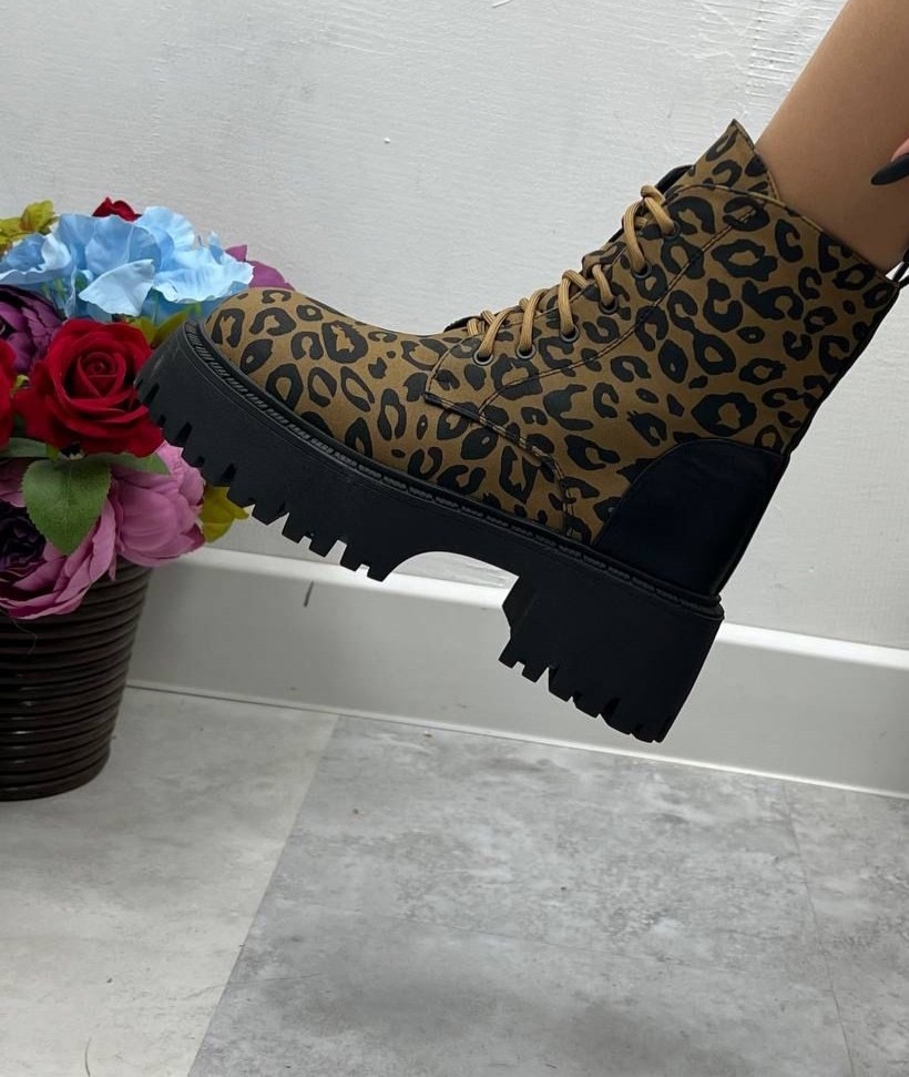 ,женские зимние ботинки с леопардовым принтом,леопардовые ботинки,женские ботинки зимние леопардовые,ботинки женские