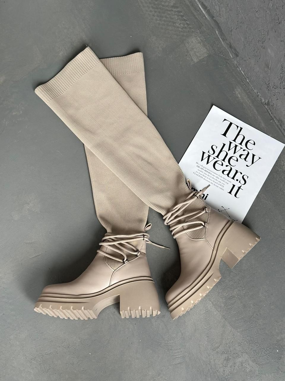 ботфорты женские,ботфорты бежевые,женские демисезонные ботфорты,женские сапоги,сапоги ботфорты