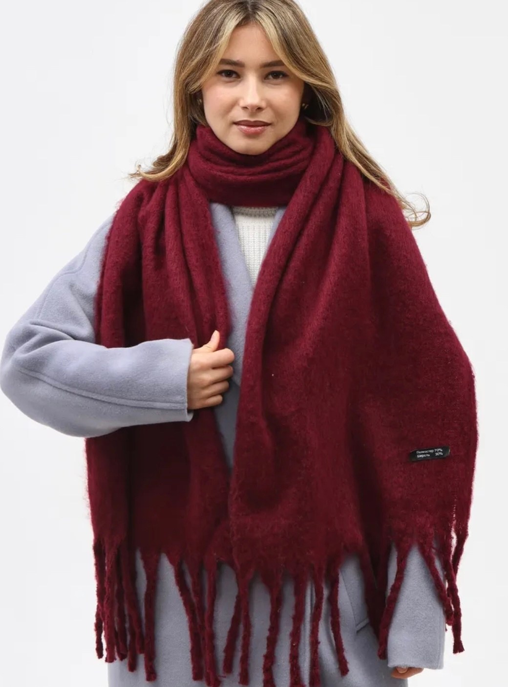 шарф теплый зимний,шарф женские,шарф,шарф белый,теплые шарфы