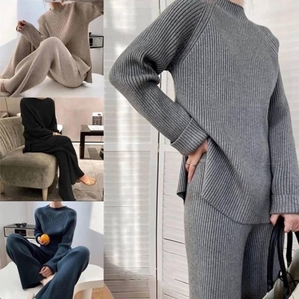 женский трикотажный костюм из двух предметов,hirsionsan кашемировые трикотажные комплекты для,вязаные костюмы,повседневный трикотажный костюм,женский трикотажный костюм