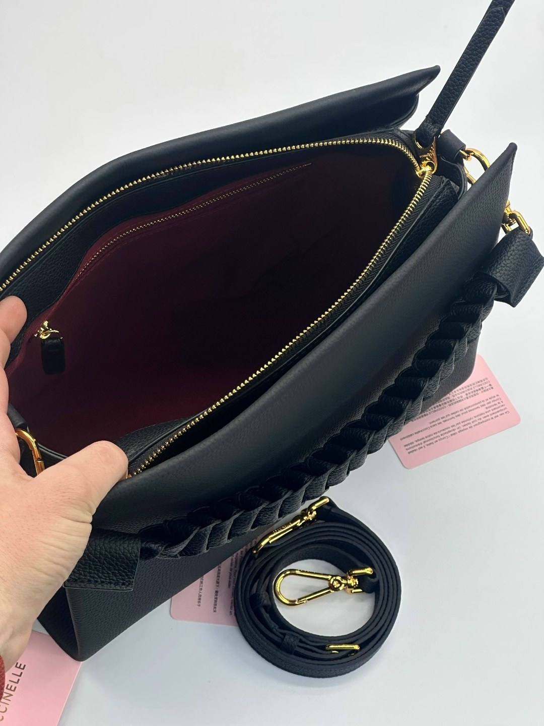 сумка coccinelle,женская сумка coccinelle,coccinelle сумка boheme,сумка женская coccinelle e1 m50 13 01 01 черный,сумка boheme grana double coccinelle