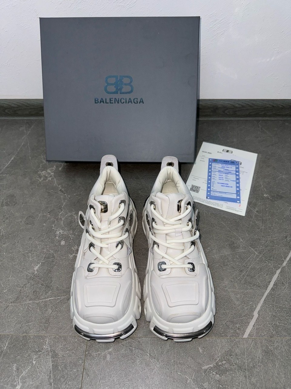 ,ботинки new rock,модная женская ,модные кроссовки,кроссовки на платформе из коллаборации с new rock vetements белый