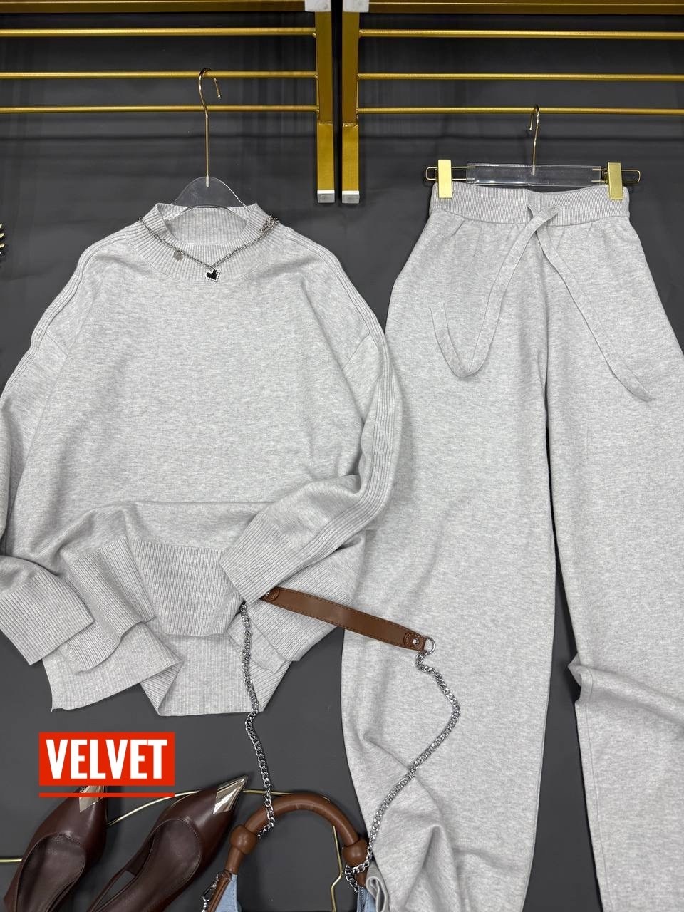 трикотажный костюм,костюм с брюками,трикотажный вязаный костюм с брюками,кашемировый костюм,кашемировый костюм женский