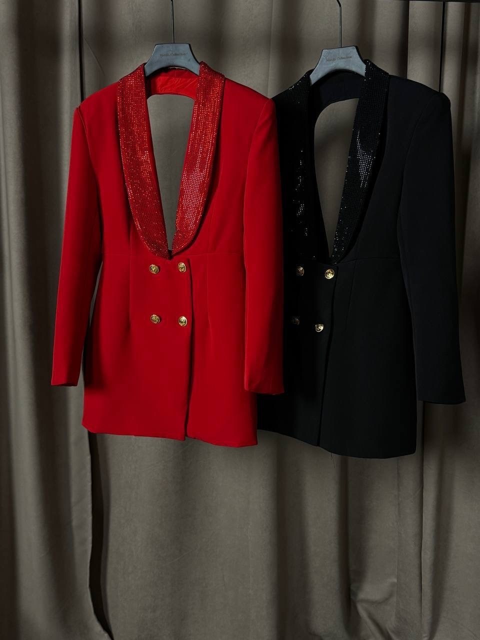 женское платье-пиджак balmain красного цвета,платье-пиджак balmain,платье пиджак красное,платье пиджак,платье пиджак красного цвета