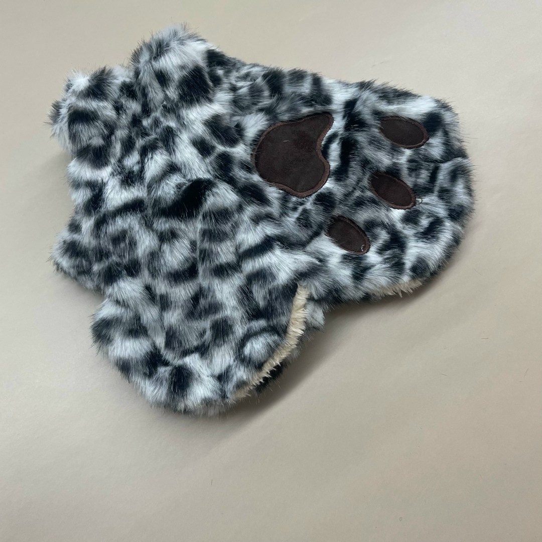 варежки зимние меховые леопард nc store,варежки меховые женские,варежки меховые,варежки теплые меховые леопардовые ugg,женские варежки