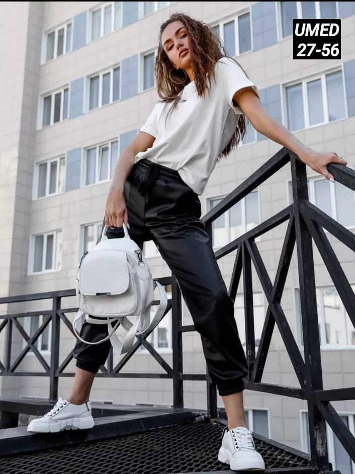 брюки экокожа,брюки эко кожа,брюки джоггеры женские,джоггеры женские,брюки женские