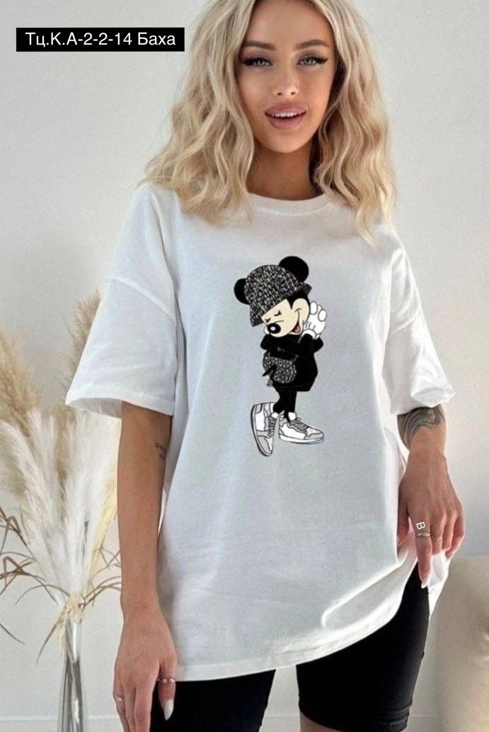 футболка женская,футболки женские модные,футболка с микимаусом женская,женские футболки с принтом,женская футболка белая