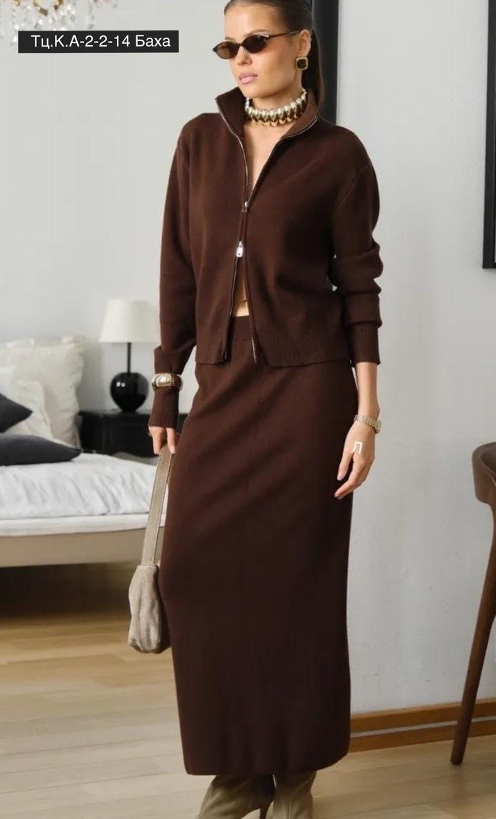 трикотажные костюмы,костюм с юбкой,костюм вязанный с юбкой,женский костюм,джемпер женский