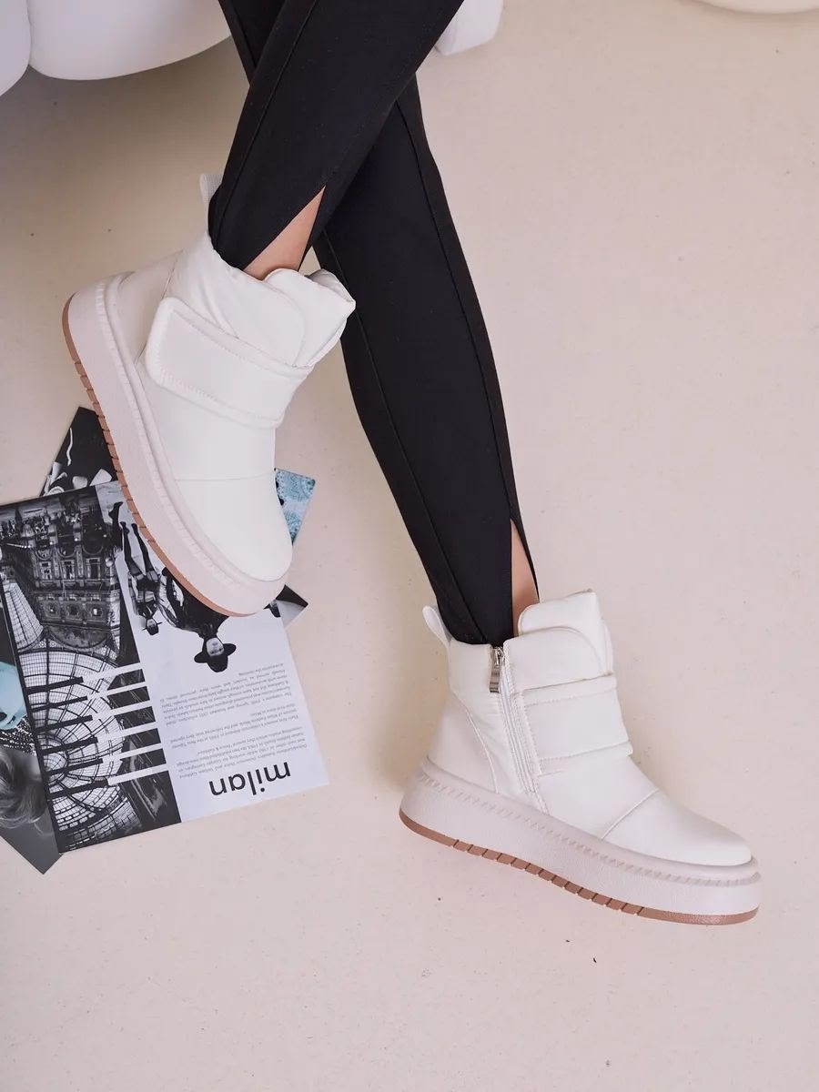 женские дутики,дутики,зимние женские дутики,дутики зимние на платформе,дутики белые женские