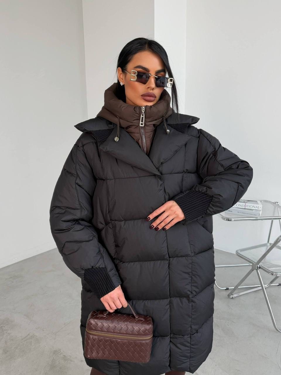 пуховик,пуховик женский,пуховик пальто,пуховик оверсайз женский,пуховик черный