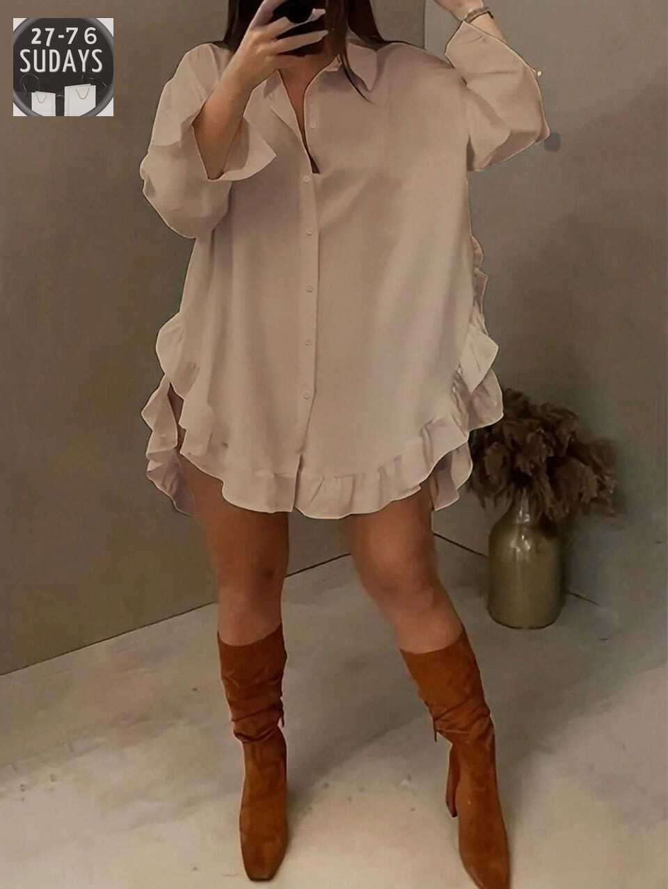 рубашка с оборками,блузка с оборками,блузка свободного кроя,повседневная рубашка,женская рубашка