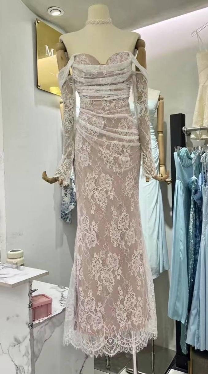 кружевное платье,элегантное кружевное платье,кружевное вечернее платье,белое кружевное платье,вечернее длинное платье