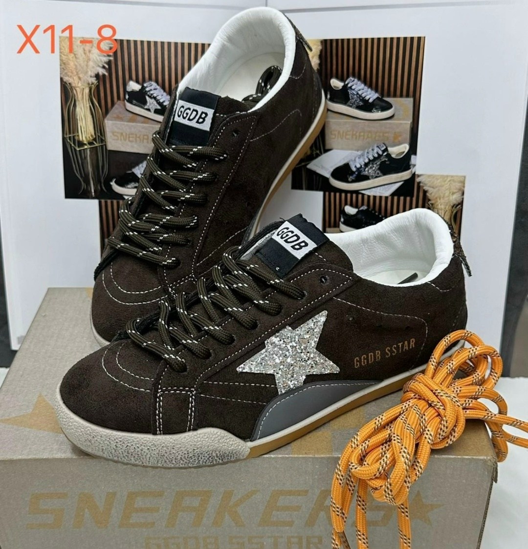кеды golden goose,,коричневые кроссовки ball star golden goose anthracite silver,golden goose кроссовки super-star коричневый,golden goose кеды super-star с эффектом потертости коричневый
