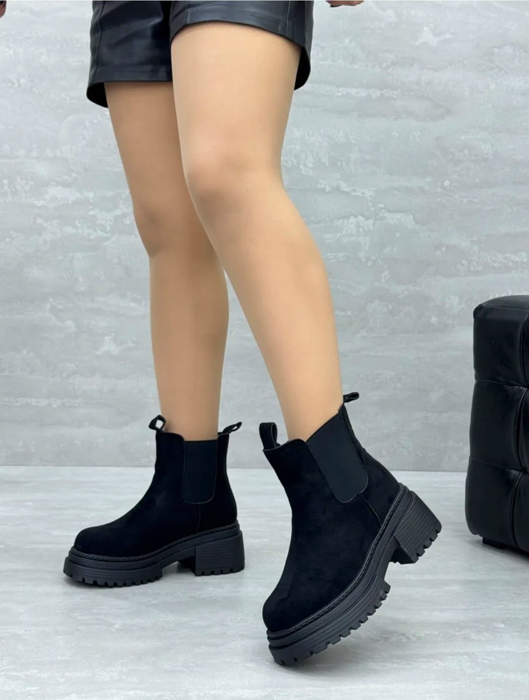 зимние ботинки челси на каблуке,,ботинки женские,зимние ботинки челси на каблуке эсмеральда цвет черный,ботинки челси зимние непромокаемые miss melona
