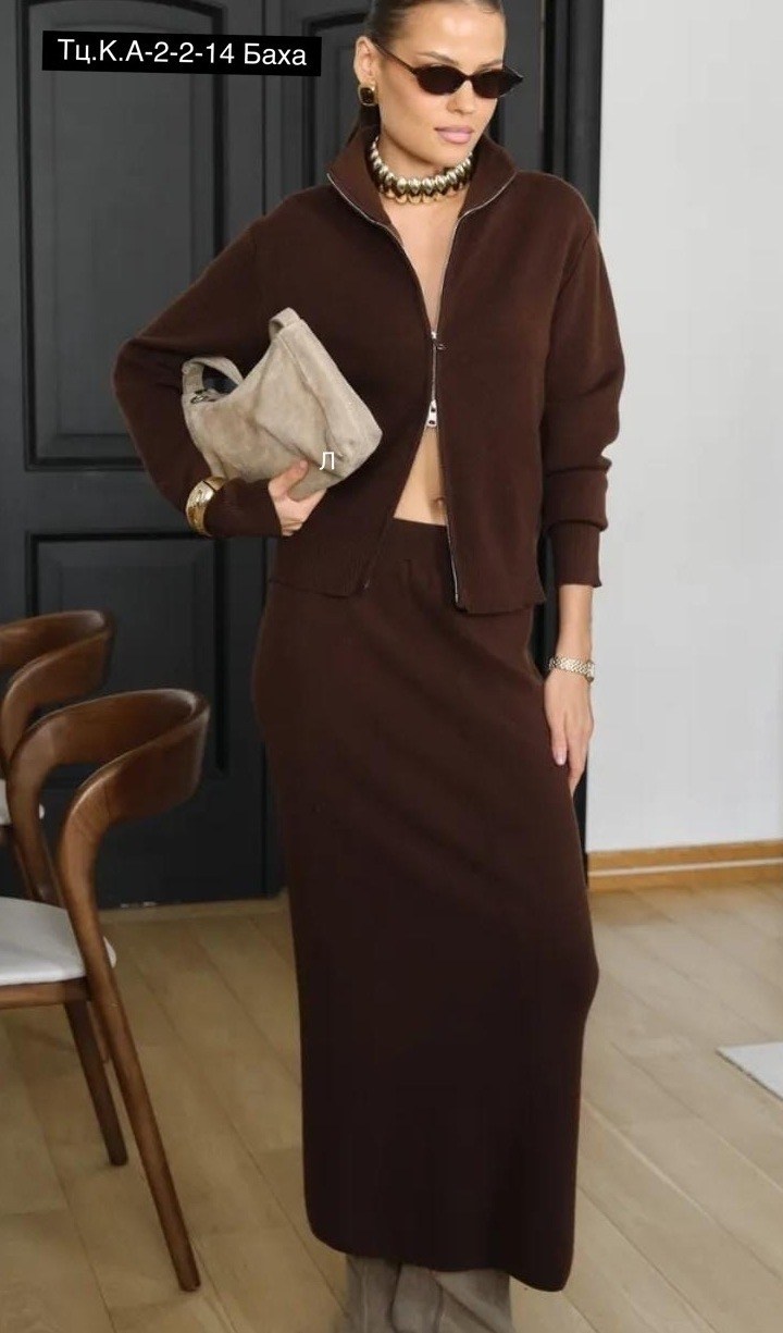 трикотажные костюмы,костюм с юбкой,костюм вязанный с юбкой,женский костюм,джемпер женский