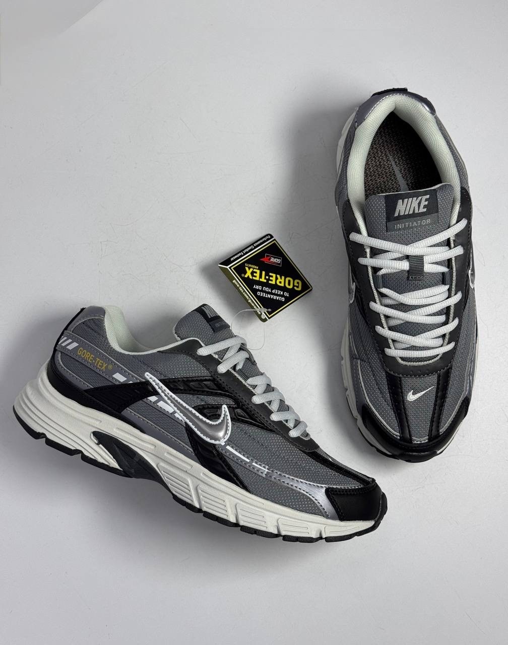 кроссовки nike initiator,кроссовки nike,кроссовки nike initiator цвет серый,кроссовки мужские nike initiator графитовые ib3083-001,кроссовки nike initiator 'anthracite cool grey'