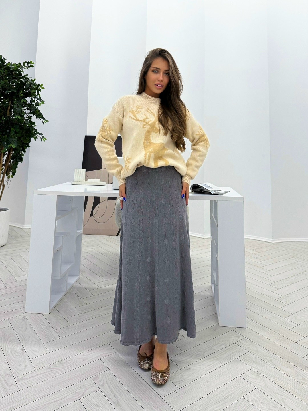 юбка женская,юбка стильная,теплая юбка,юбка миди,юбка атласная макси