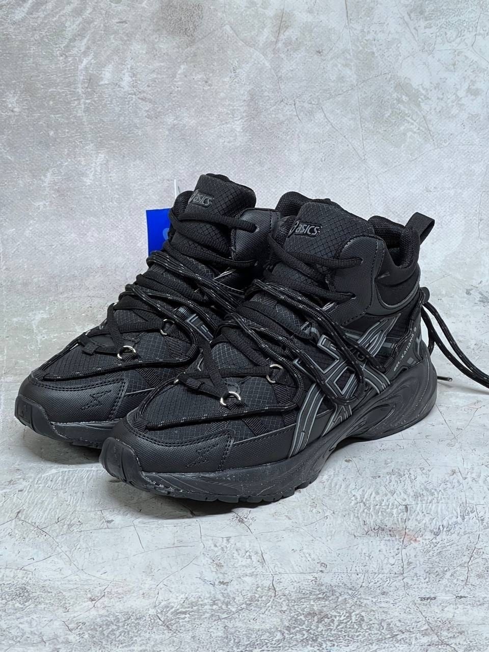 кроссовки gel nandi high black asics,кроссовки gel nandi high black carrier grey asics,мужские кроссовки asics,зимние мужские кроссовки asics gel - nyc,кроссовки asics gel kahana 8