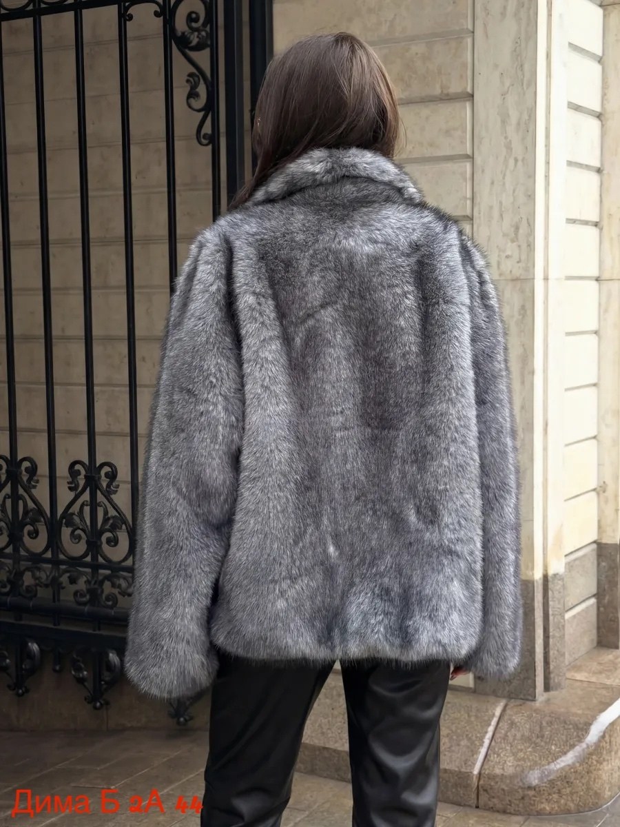 шуба короткая серая экомех yana furs,шуба искусственная,шубка,шуба,женская шуба