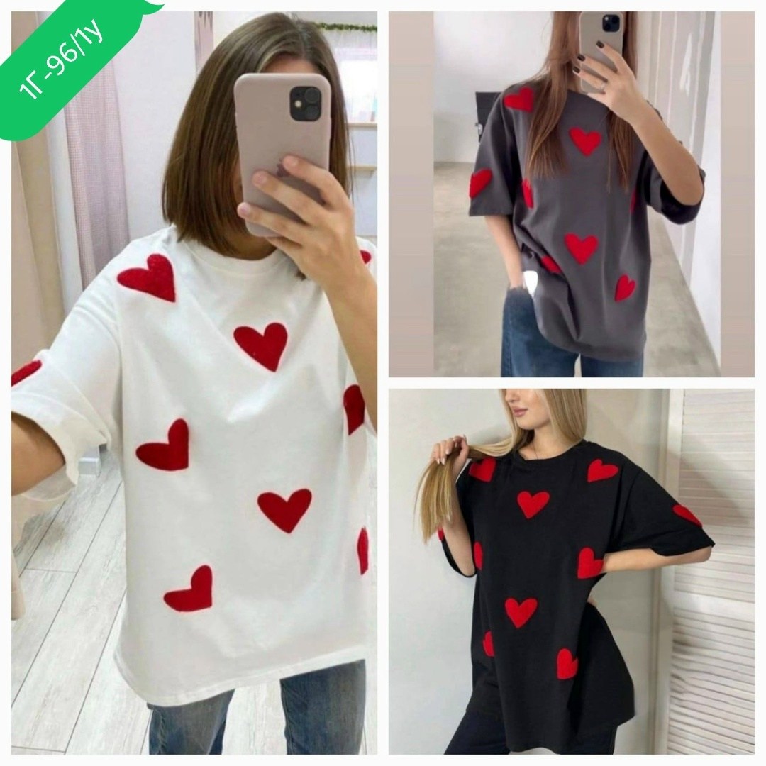 футболки оверсайз женские,футболка женская,футболка женская с сердечками,футболка оверсайз,футболка оверсайз с принтами