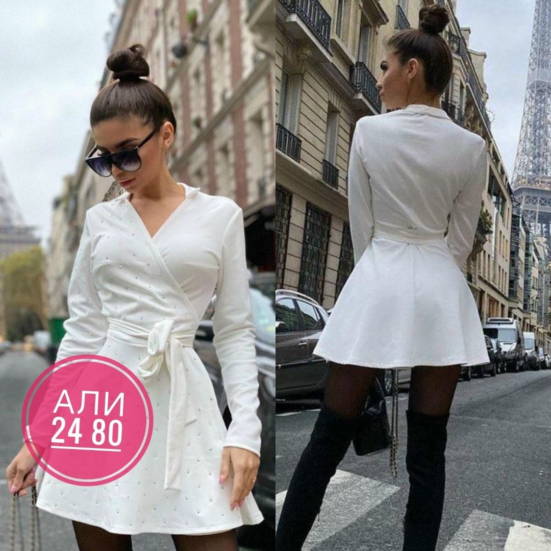 женское платье в горошек,платье,платье женское,платье с запахом,платья