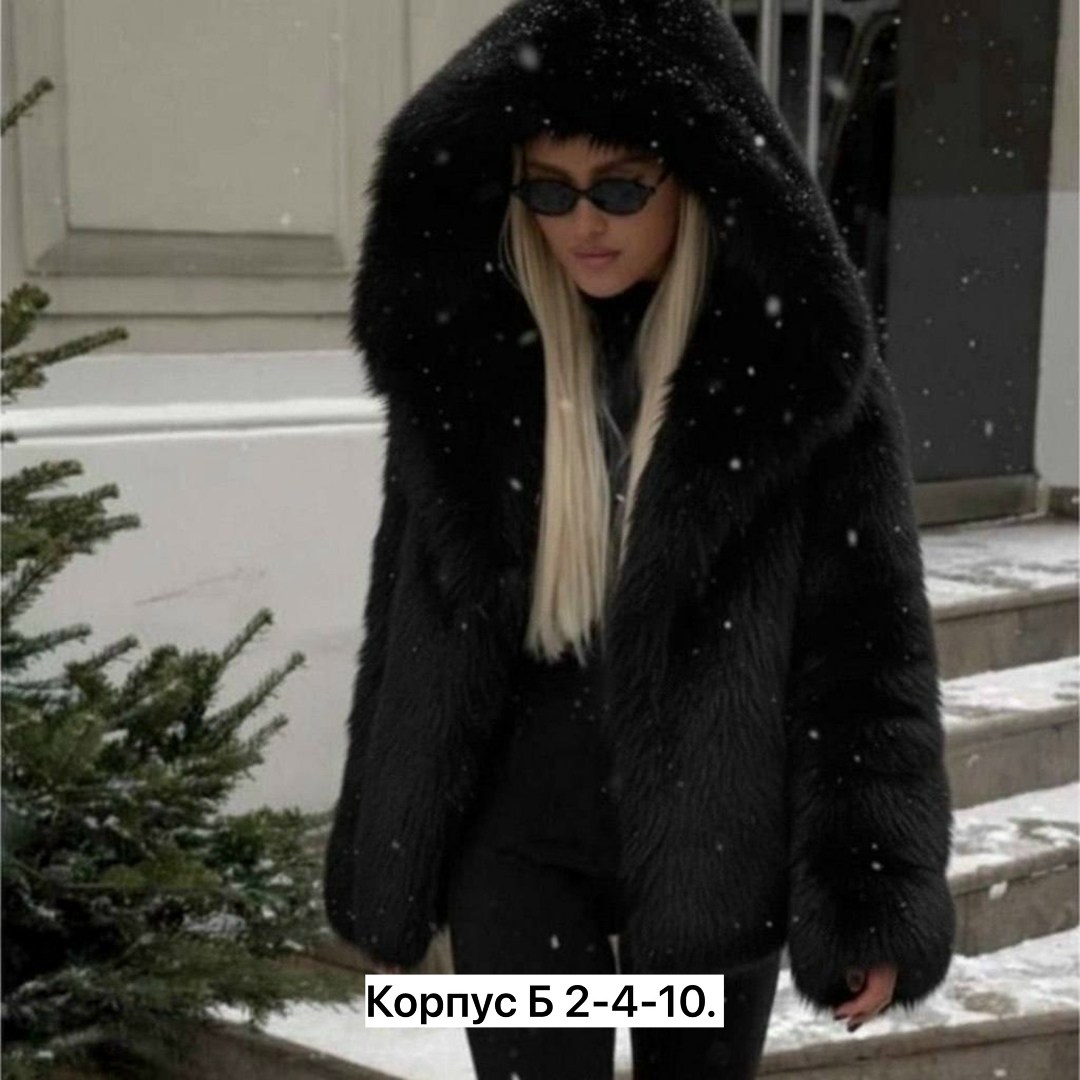 шуба женская,шубка,шуба искусственная экошуба зимняя с капюшоном (oversize) n&t store,шуба короткая,шуба