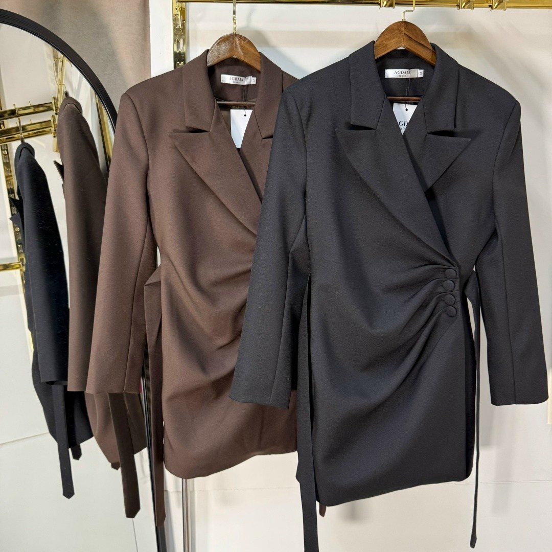 платье-пиджак,жакет на платье,стильное платье,женское платье,женский блейзер с поясом twotwinstyle