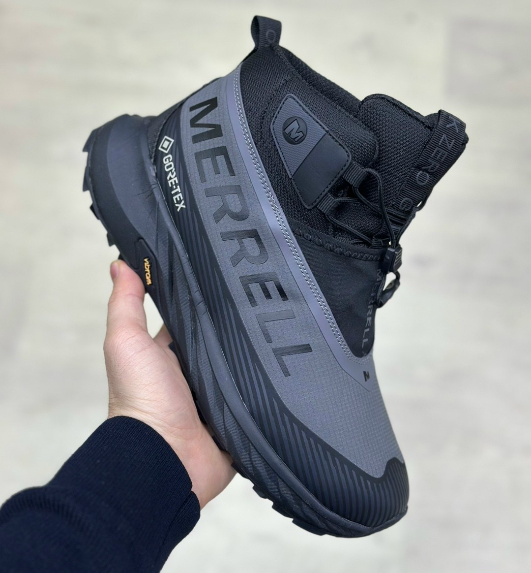 мужские зимние ботинки merrell gore-tex с мехом,ботинки merrell,кроссовки зимние высокие merrell мех,мужская ,кроссовки мужские merrell