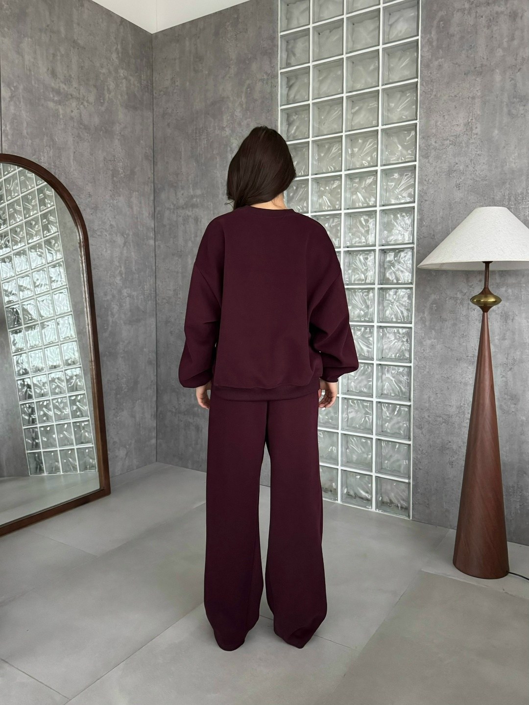 костюм женский,костюм бордовый,спортивные костюмы в стиле оверсайз,костюм спортивный женский,бордовые брюки