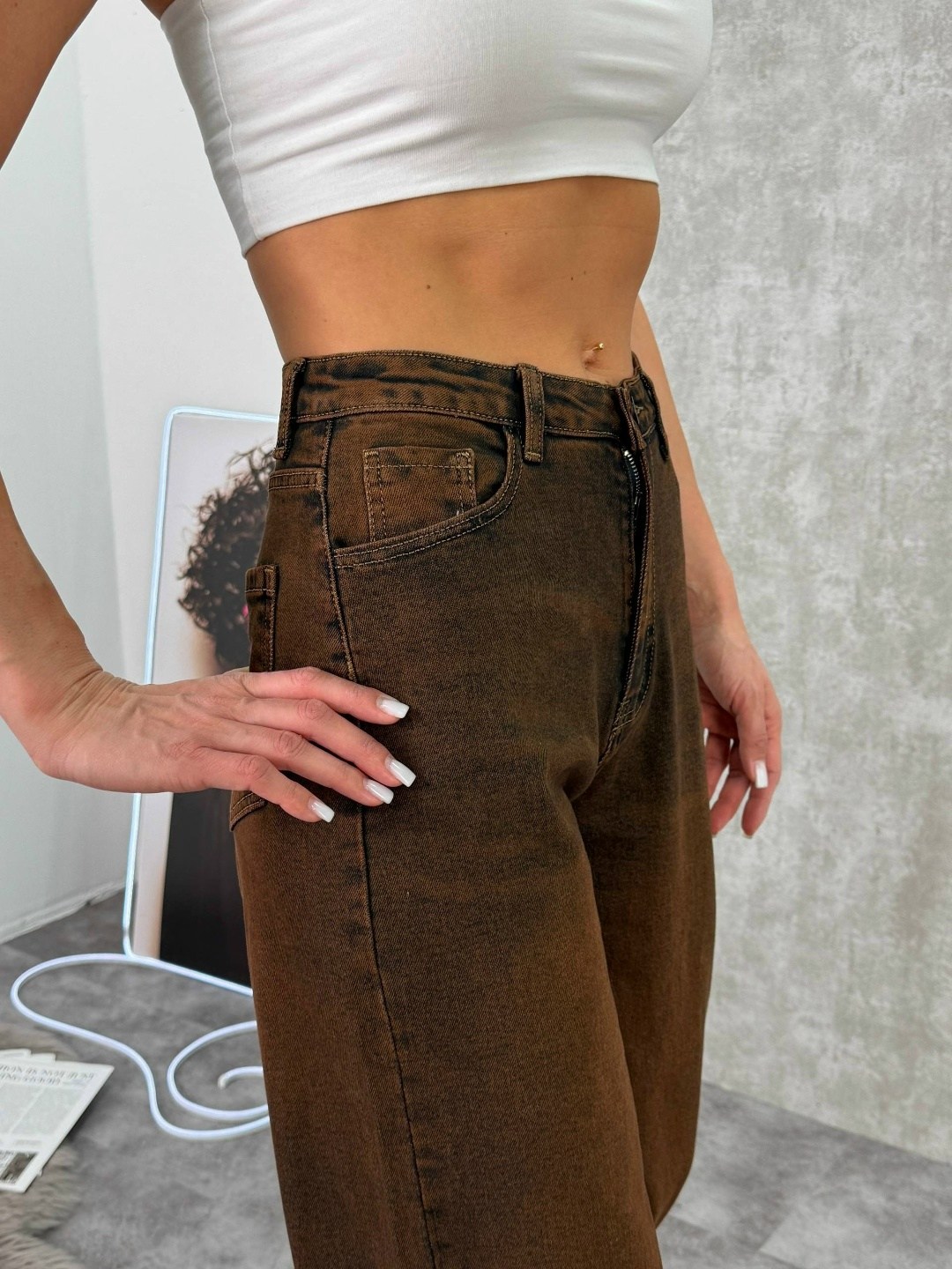 коричневые джинсы широкие,джинсы брюки,джинсы широкие,коричневые джинсы,джинсы женские широкие