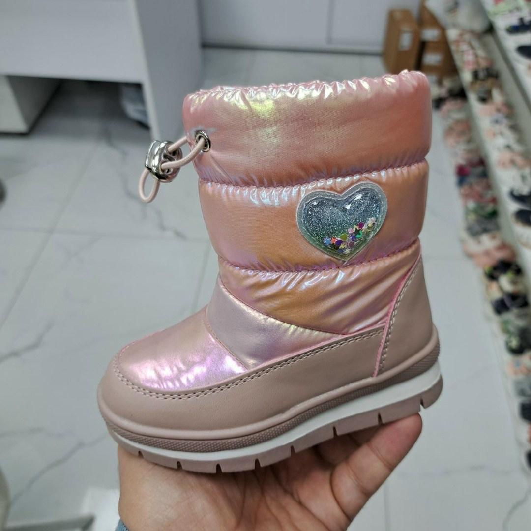 сапожки зимние для девочки,дутики сказка,дутики зимние том.м т-10306-b,дутики для девочки,сапоги детские для девочки