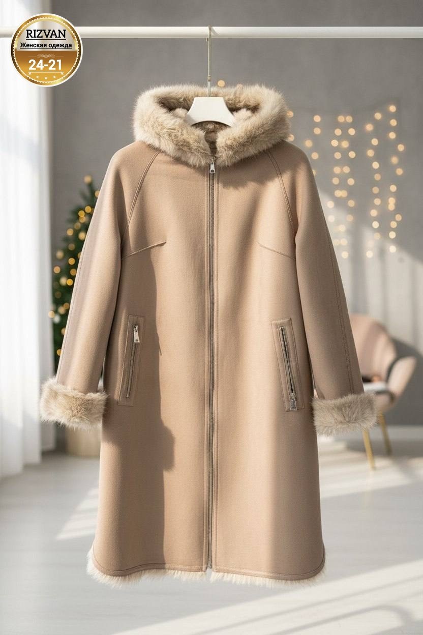 дубленка шуба зимняя двухсторонняя с капюшоном,дубленка triozima размер 62 бежевый,шуба-дубленка,двусторонняя дубленка зимняя с капюшоном sibelia,дубленка женская