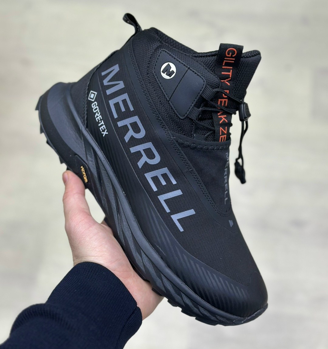 мужские зимние ботинки merrell gore-tex с мехом,ботинки merrell,кроссовки зимние высокие merrell мех,мужская ,кроссовки мужские merrell