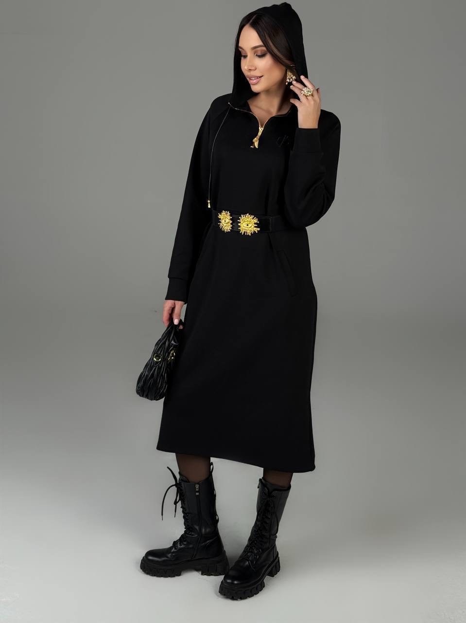 трикотажное платье,модное платье,черное платье миди,платье стильное,платье