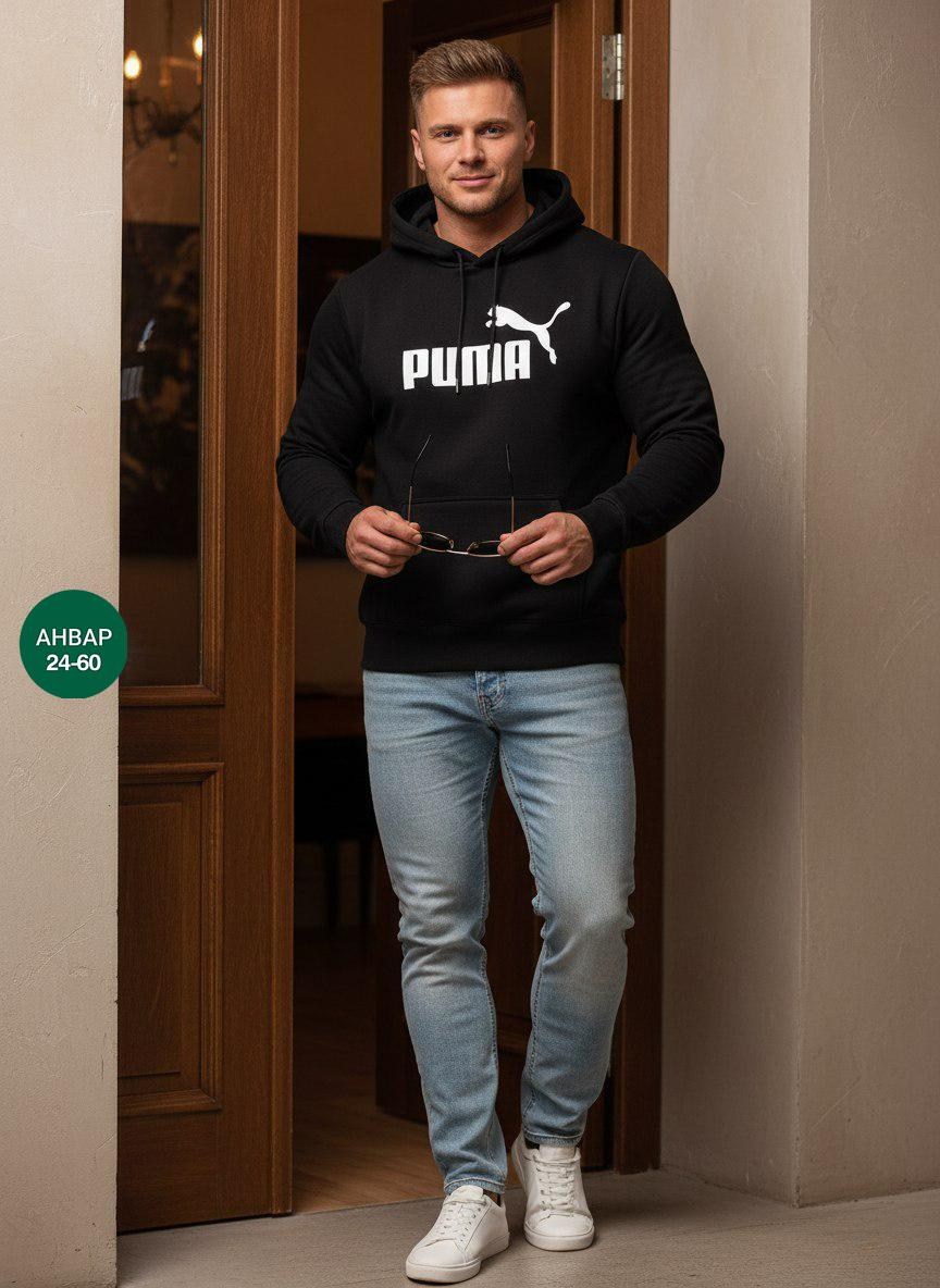 толстовка мужская puma,худи мужская puma,мужская кофта,толстовка мужская,толстовки худи