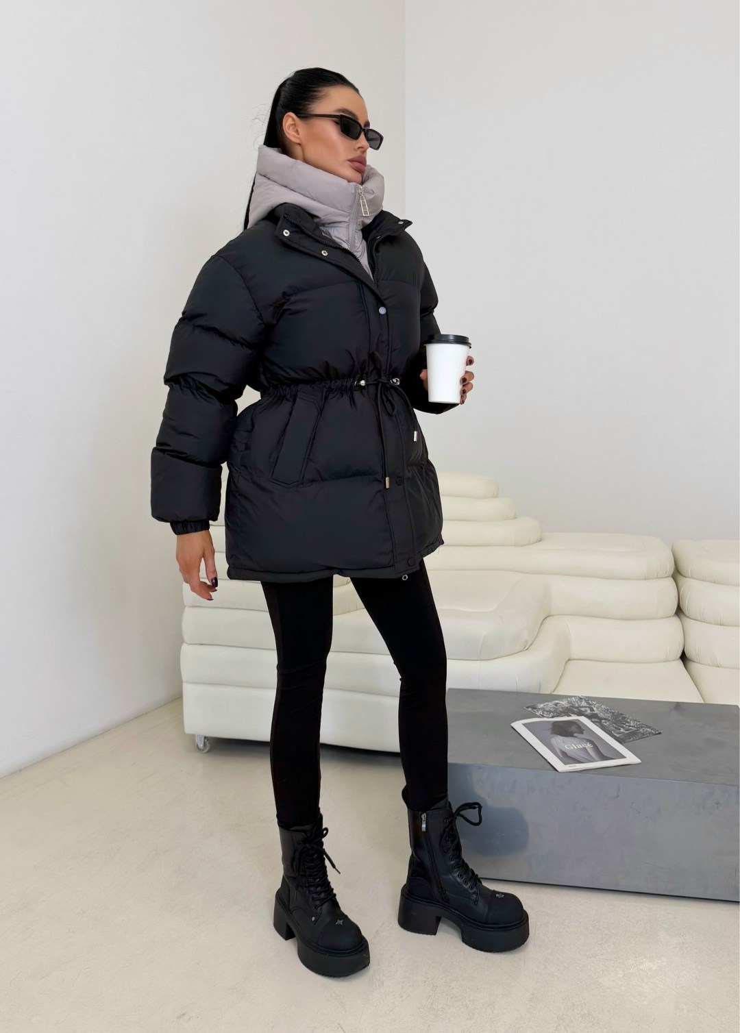 куртка пуховик,куртка на синтепоне,куртка с поясом,женская зимняя куртка,пуховик с поясом