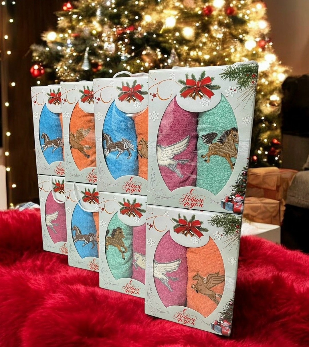 новогодний набор полотенец,подарочные наборы полотенец,набор полотенец,набор новогодних полотенчиков символ года со змеёй комплект вафельных полотенец 3 штуки,набор полотенец (2в1)в подарочной упаковк