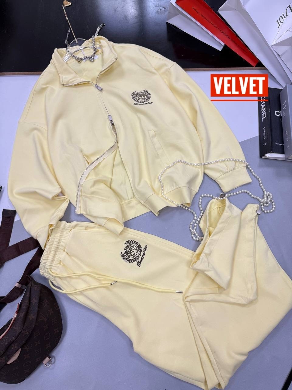 спорт костюм,спортивный костюм,костюм спортивный на молнии, палаццо с кулиской liya цвет желтый,спортивный костюм женский,костюм спортивный на молнии палаццо с кулиской 05mrk цвет желтый