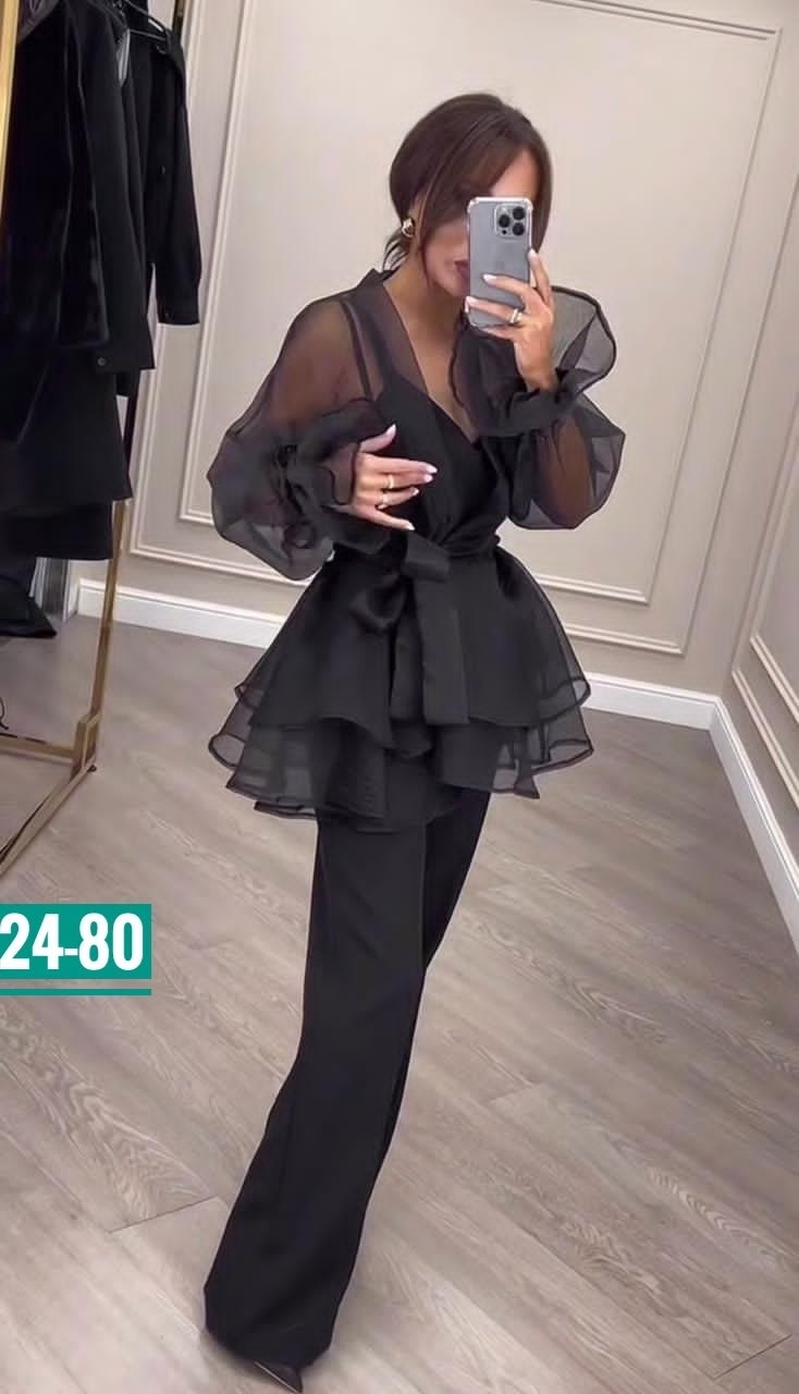 брючный костюм,брючный костюм женский,вечерние брючные костюмы,костюм женский,костюм праздничный вечерний брючный luna.mood