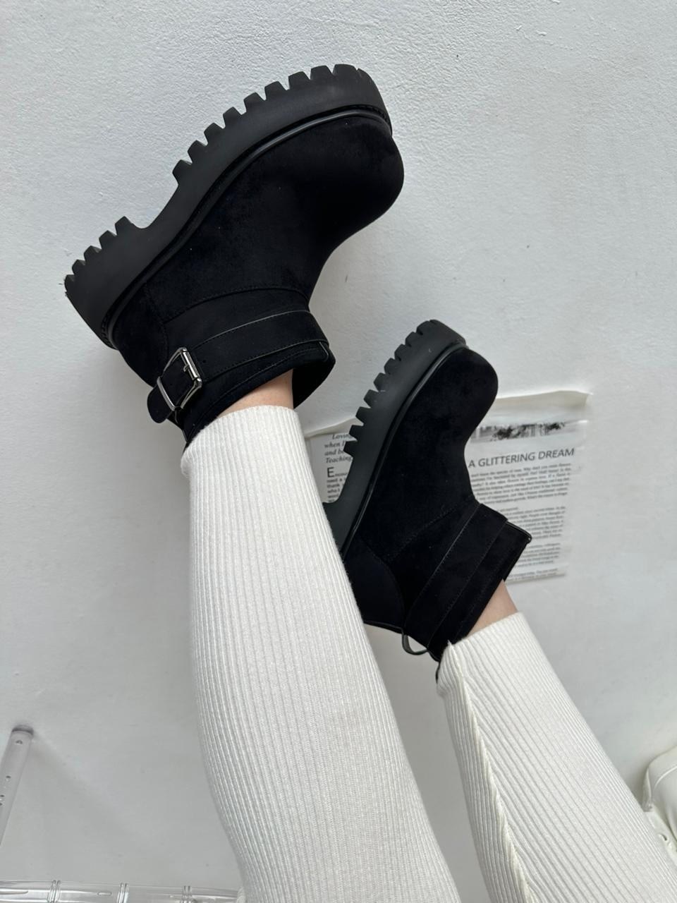 , женская,ботинки зимние замшевые на платформе derio 283000136,замшевые ботинки,женские угги