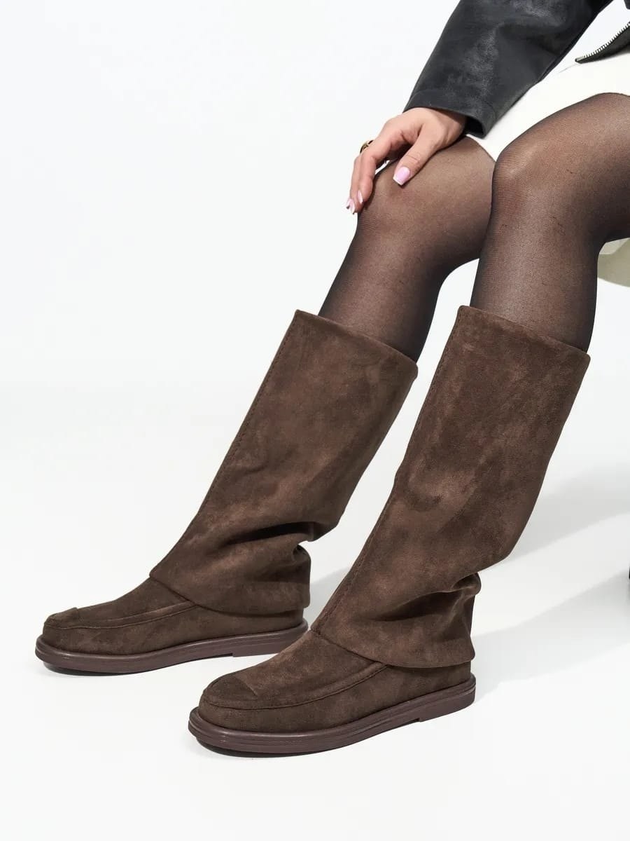 ,сапоги женские демисезонные замшевые j.macabu,замшевые сапоги,сапоги женские демисезонные замшевые j.macabu цвет черный,сапоги женские демисезонные замшевые