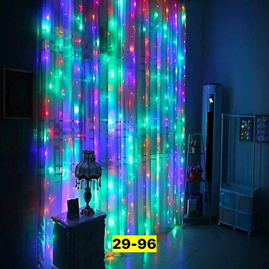 гирлянда штора "светодиодный дождь" 3*3м мультиколор,гирлянда штора "светодиодный дождь" 2*2м мультиколор,гирлянда штора,гирлянда штора "светодиодный дождь" мульти,светодиодная гирлянда-штора "цветная