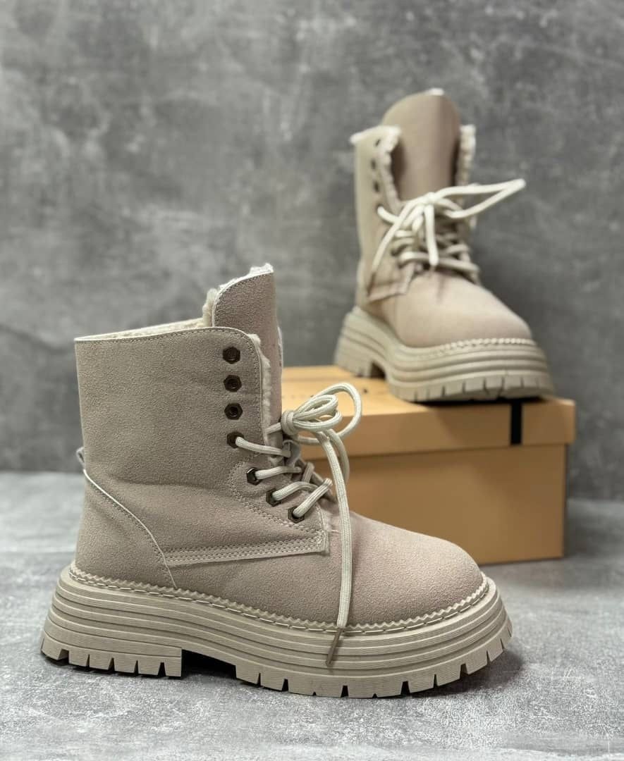 ботинки,женские зимние ботинки,,ботинки женские,зимние ботинки берцы yourbox цвет бежевый